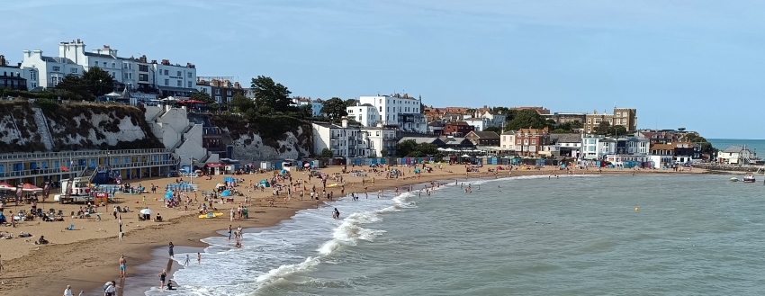 The VIKING BAY Beach of Broadstairs, Kent